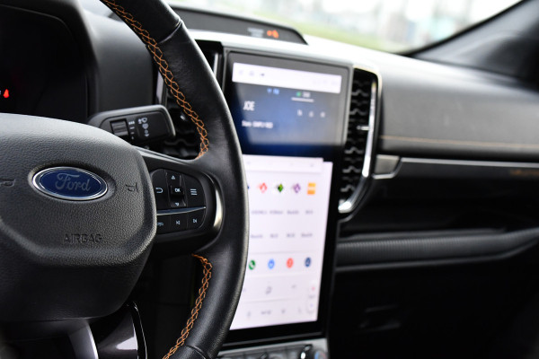 Ford Ranger 2.0 Super Cab EcoBlue Wildtrak Adaptieve Cruise, 360 Camera, Carplay, 3500kg Trekhaak, LEDER, LED, 204pk, Automaat, Uniek!