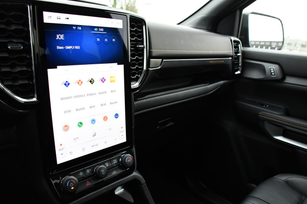 Ford Ranger 2.0 Super Cab EcoBlue Wildtrak Adaptieve Cruise, 360 Camera, Carplay, 3500kg Trekhaak, LEDER, LED, 204pk, Automaat, Uniek!