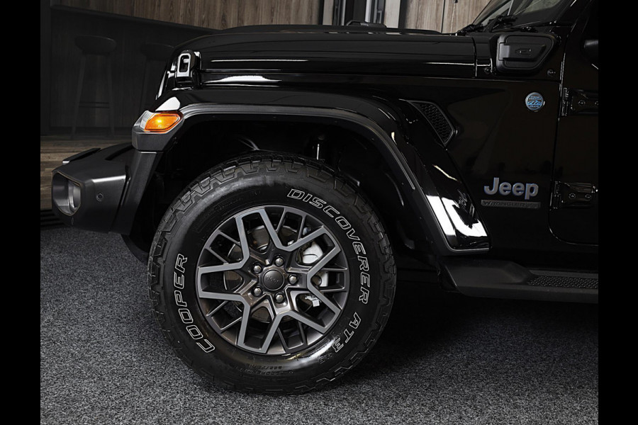 Jeep Wrangler UNLIMITED 4xe 380 80th Anniversary / Acc / 360 Camera / Leder / Navi / Dode Hoek / Trekhaak / Led / Pdc / 18 Inch