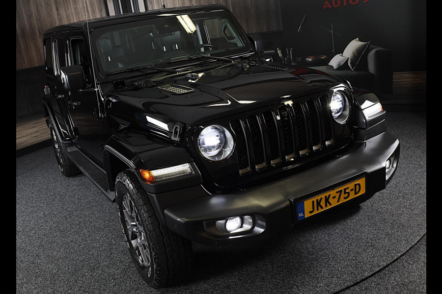 Jeep Wrangler UNLIMITED 4xe 380 80th Anniversary / Acc / 360 Camera / Leder / Navi / Dode Hoek / Trekhaak / Led / Pdc / 18 Inch