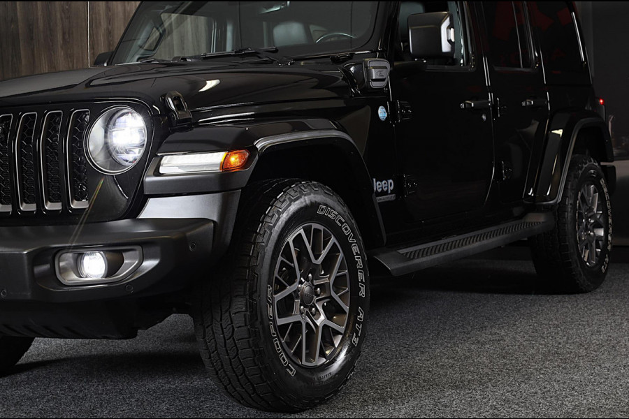 Jeep Wrangler UNLIMITED 4xe 380 80th Anniversary / Acc / 360 Camera / Leder / Navi / Dode Hoek / Trekhaak / Led / Pdc / 18 Inch