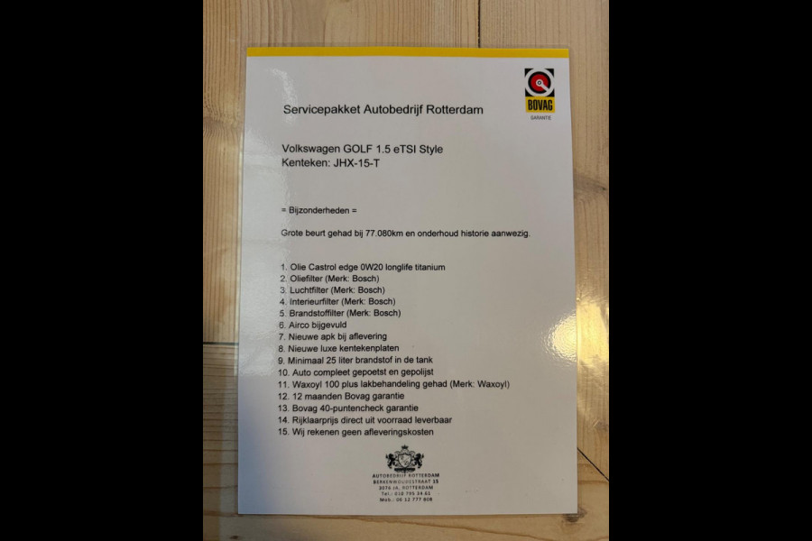 Volkswagen Golf 1.5 eTSI Style LED/LMV17/PDC/NAVI/VIRTU/PANO