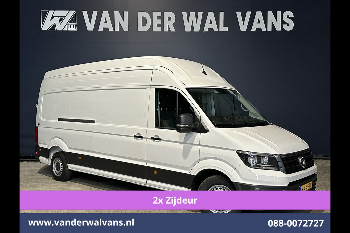 Volkswagen Crafter 2.0 TDI 140pk L4H4 L3H3 Euro6 # Airco | 2x Zijdeur | Camera | Apple Carplay android auto, bijrijdersbank, 270 gr. achterdeuren, 3000kg trekvermogen
