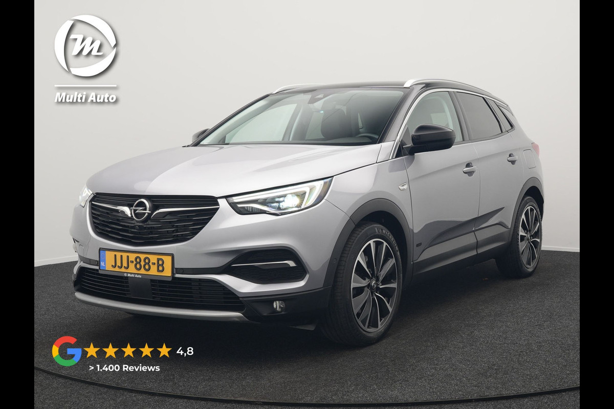 Opel Grandland 1.6 Turbo Ultimate Plug In Hybrid 225pk Dealer O.H PHEV | Lederen Sportstoelen Memory & Ventilatie | Adaptive Cruise | Apple Carplay | Stoelen & Stuur Verwarmd | Blis | Keyless | LED | Navigatie | 19"LM | DAB |