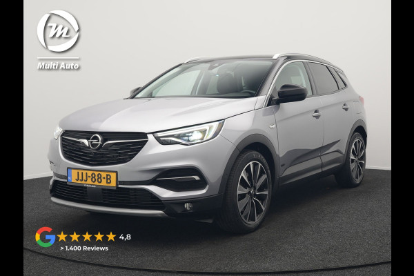 Opel Grandland 1.6 Turbo Ultimate Plug In Hybrid 225pk Dealer O.H PHEV | Lederen Sportstoelen Memory & Ventilatie | Adaptive Cruise | Apple Carplay | Stoelen & Stuur Verwarmd | Blis | Keyless | LED | Navigatie | 19"LM | DAB |