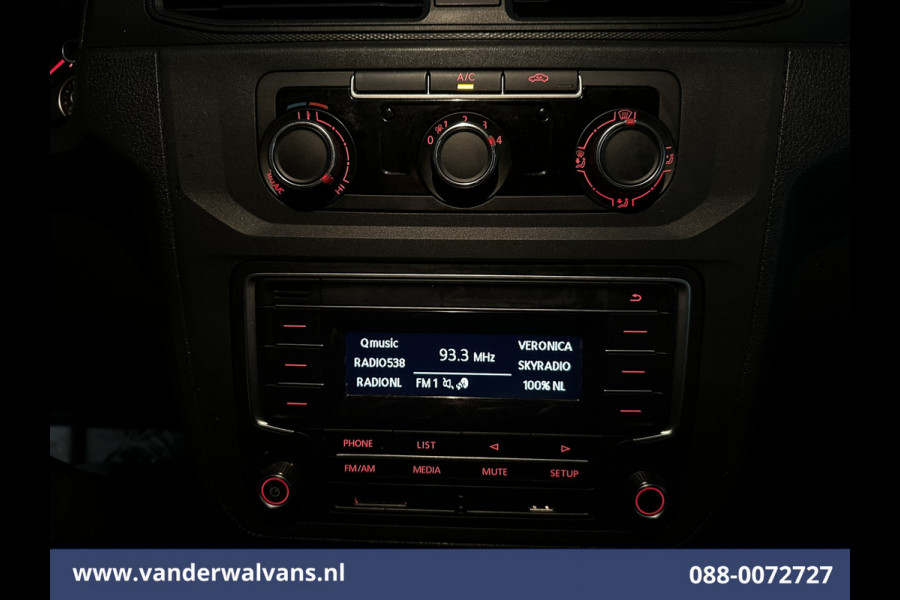 Volkswagen Caddy 2.0 TDI 102pk L1H1 Euro6 Airco | LED | Cruisecontrol | 1500kg Trekhaak Parkeersensoren, Zijdeur