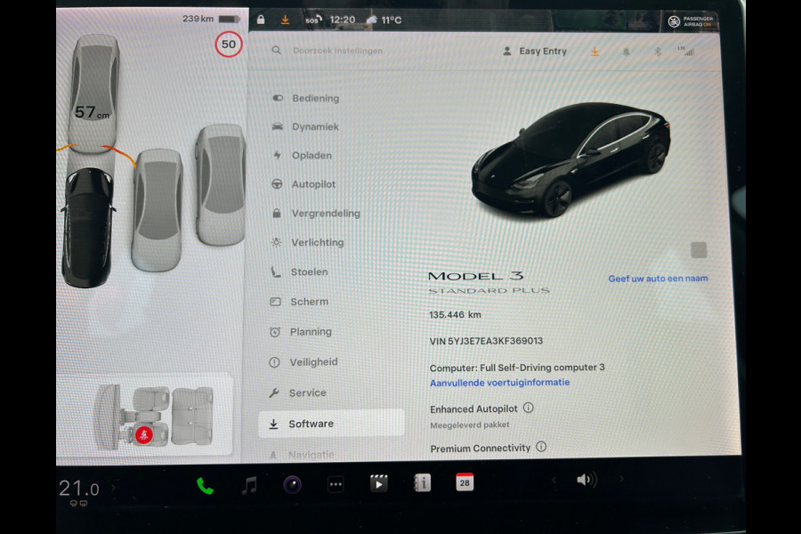 Tesla Model 3 Standard RWD Plus 60 kWh Enhanged Autopilot Trekhaak (910kg) Rijklaarprijs!