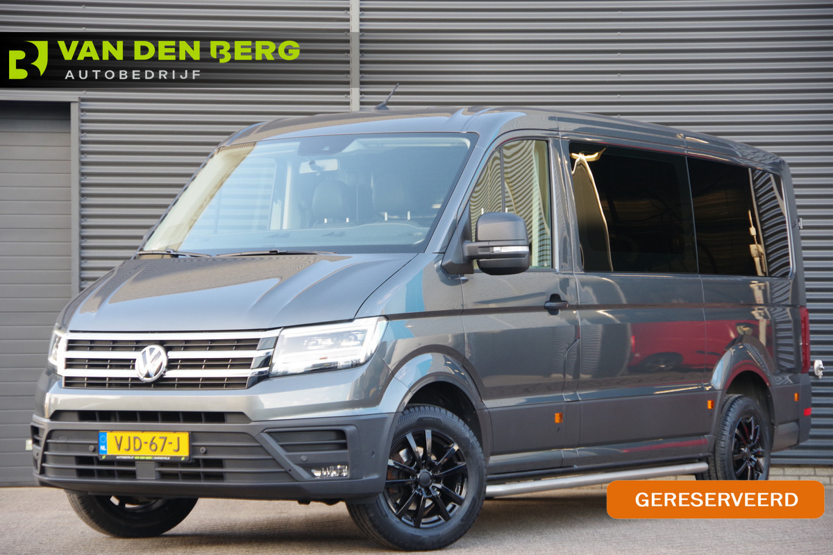Volkswagen Crafter 35 2.0 TDI L3H2 177PK AUT. LED, TREKHAAK, LEDER, ADAPT. CRUISE, CAMERA, STUUR VERWARMING, VOORRUIT VERWARMING, GLASSLOOK, NL AUT