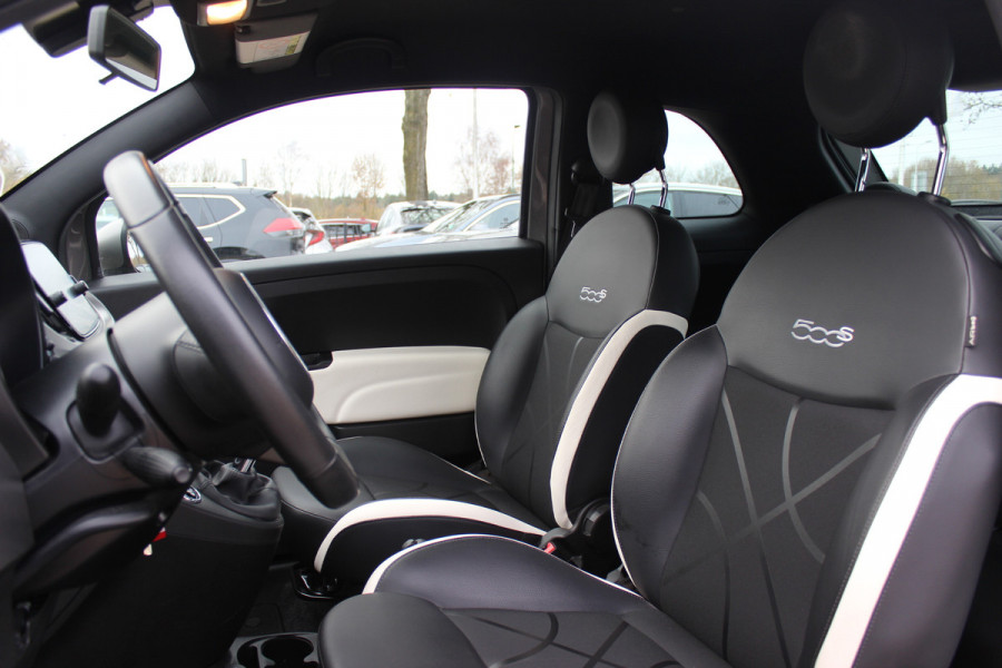 Fiat 500 1.2 Lounge / Navigatie / Parkeerhulp achter / 16'' / Half leder / Xenon / Cruise Control