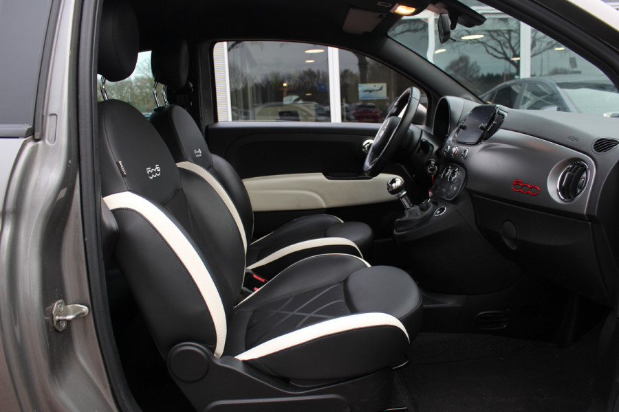 Fiat 500 1.2 Lounge / Navigatie / Parkeerhulp achter / 16'' / Half leder / Xenon / Cruise Control