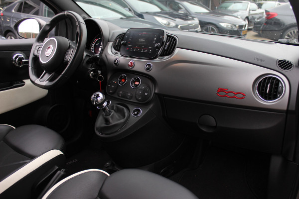 Fiat 500 1.2 Lounge / Navigatie / Parkeerhulp achter / 16'' / Half leder / Xenon / Cruise Control