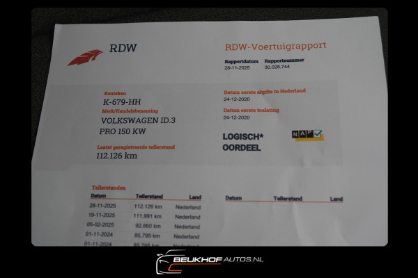 Volkswagen ID.3 First Plus 58 kWh Trekhaak Carplay Navigatie
