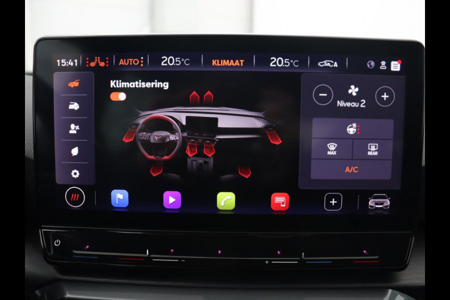 CUPRA Leon 1.4 eHybrid | Stoelverwarming | Carplay | Camera | Navigatie | Sfeerverlichting | Stuurverwarming | Keyless | Adaptive cruise | Sportstoelen | Climate control | Park Assist | PHEV | Plug In