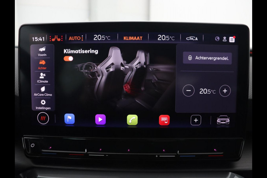 CUPRA Leon 1.4 eHybrid | Stoelverwarming | Carplay | Camera | Navigatie | Sfeerverlichting | Stuurverwarming | Keyless | Adaptive cruise | Sportstoelen | Climate control | Park Assist | PHEV | Plug In