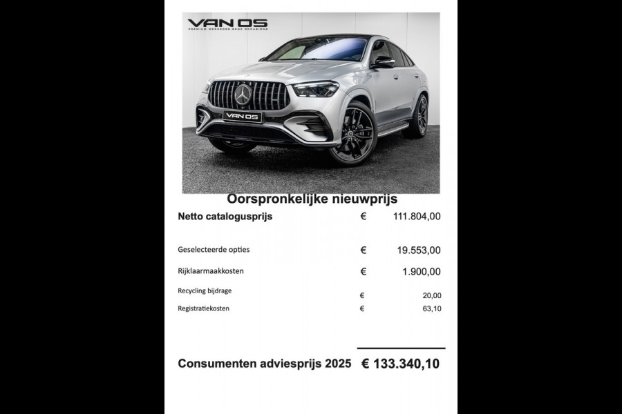 Mercedes-Benz GLE Coupé GLE 400 e 4MATIC AMG Line Premium Plus | Pano | Leder | Memory | Burmester
