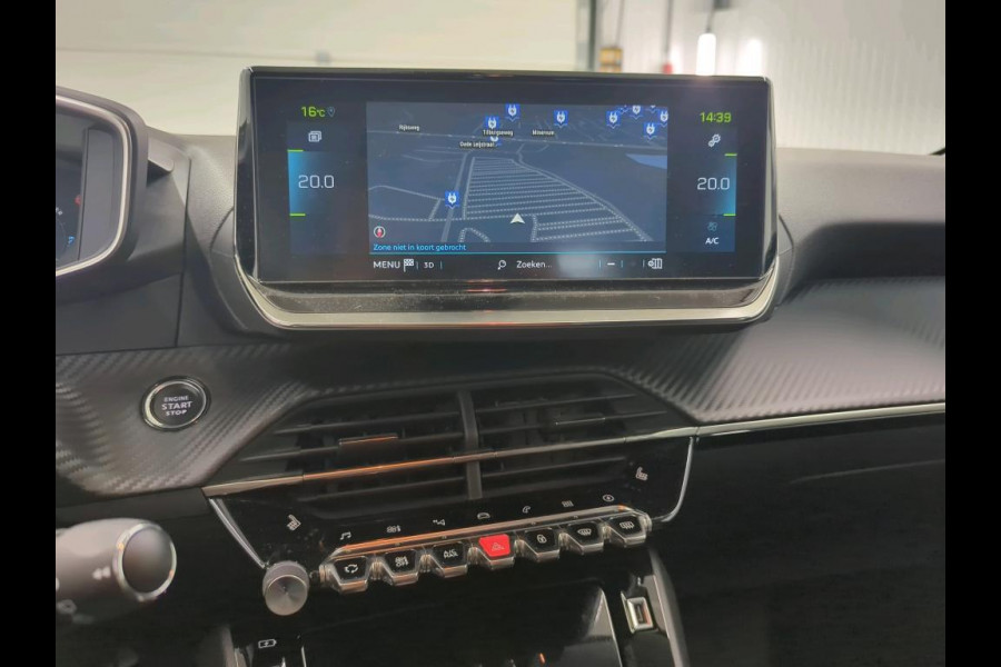 Peugeot e-208 EV Allure Pack 50 kWh Airco ECC Navi Carplay PDC VA + Camera Stoelverwarming Full LED LM Velgen Virtual Cockpit Cruise Control