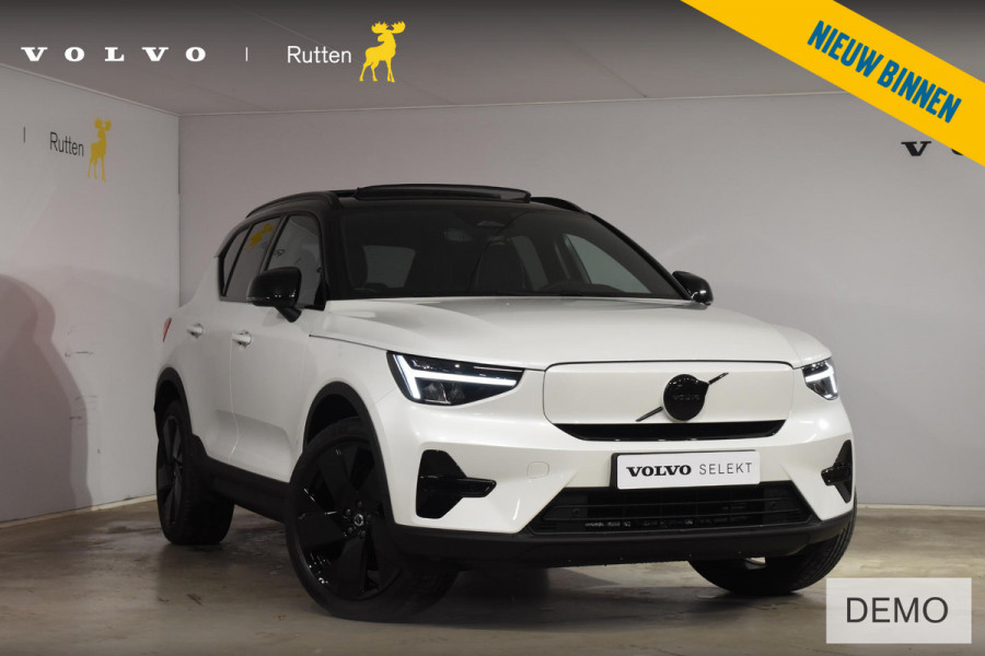 Volvo EX40 252PK Single Motor Ext. Range Plus Black Edition / Extra getint glas / 20'' velgen / Panoramadak / Zwart dak / Harman Kardon / Microtech/Nubuck