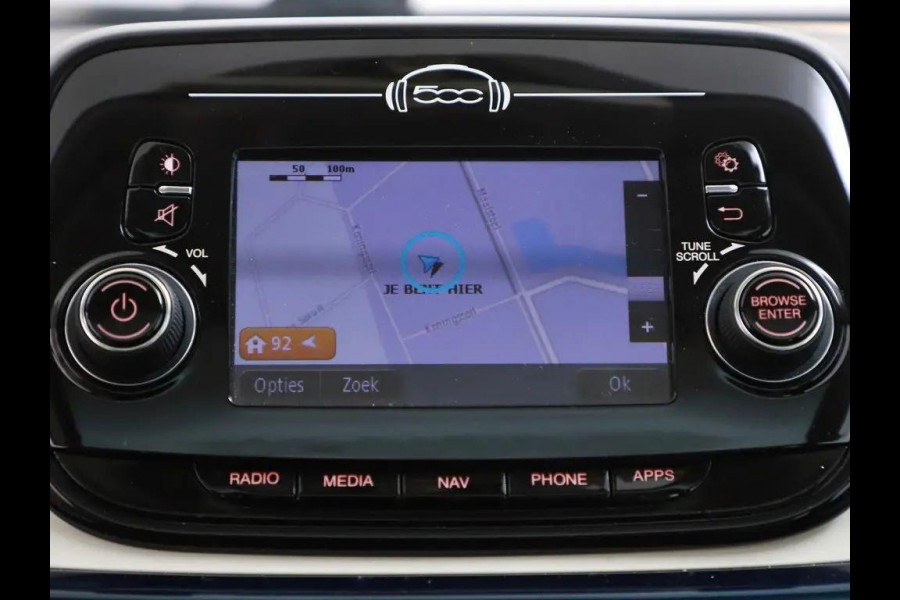 Fiat 500 1.2 Lounge - Panoramadak- Climate - Navi - Parkeerhulp