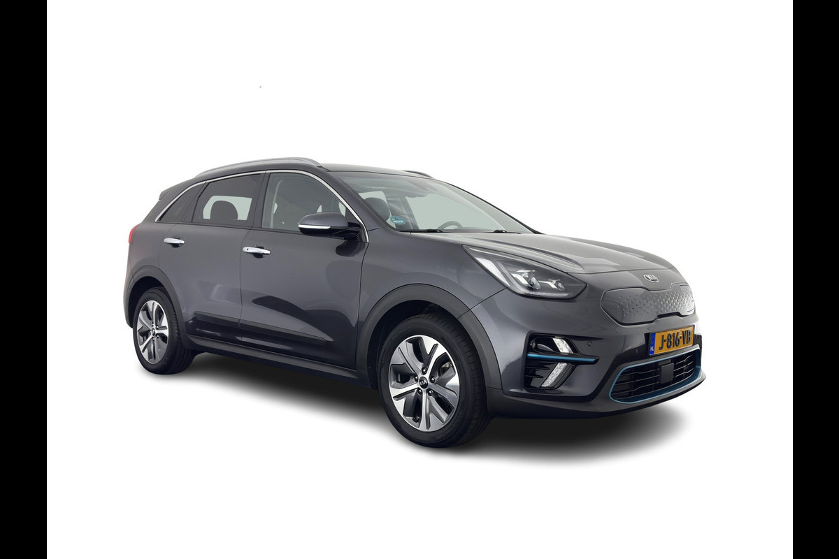 Kia e-Niro ExecutiveLine 64 kWh (3-Fase) {SOH-100%) (INCL-BTW)  Aut *HEATPUMP | LUXURY-LEATHER | FULL-LED | NAVI-FULLMAP | ADAPTIVE-CRUISE | CAMERA | MEMORY-PACK | LANE-ASSIST | KEYLESS | DIGI-COCKPIT | PRIVACY-GLASS | AMBIENT-LIGHT | 17"ALU*
