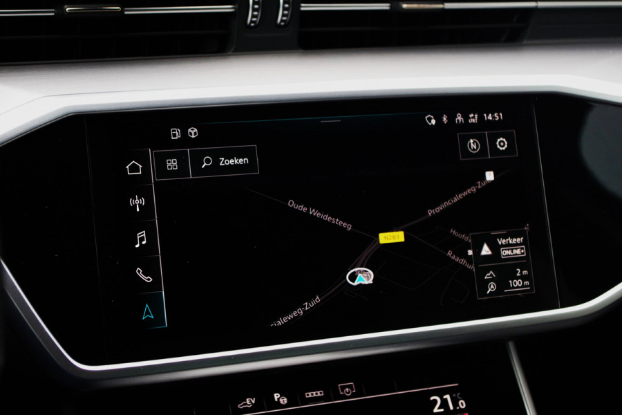 Audi A6 Limousine 55 TFSI e 367 PK Quattro S-Line Competion Pro Line, 360 Camera, Adap. Cruise Control, Stuurverwarming, Carplay