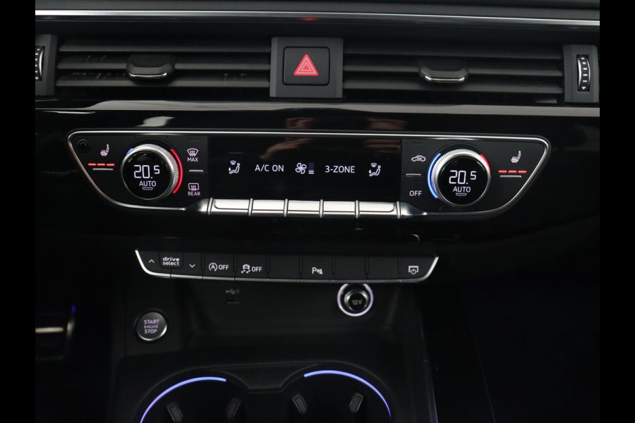 Audi A4 40 TFSI Sport S Line Black Edition | Stoelverwarming | Adaptive cruise | Keyless | Virtual Cockpit | Carplay | Half leder | Navigatie | Full LED | 19'' | Sportstoelen | Sfeerverlichting