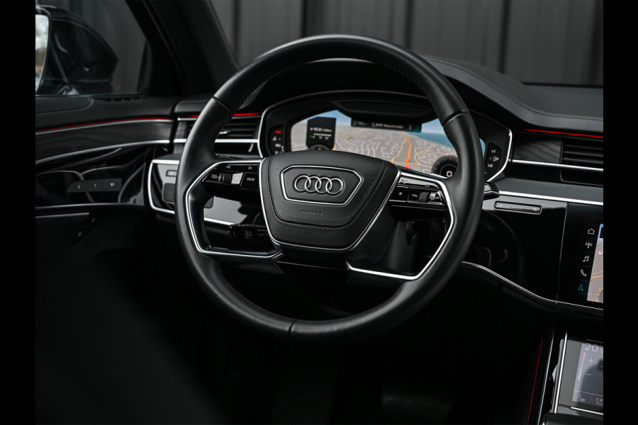 Audi A8 55 TFSI QUATTRO PRO LINE PLUS | LUCHTVERING | STANDKACHEL | VIRTUAL COCKPIT | LUCHTVERING | ADAPTIVE CRUISE | STOELVERWARMING EN