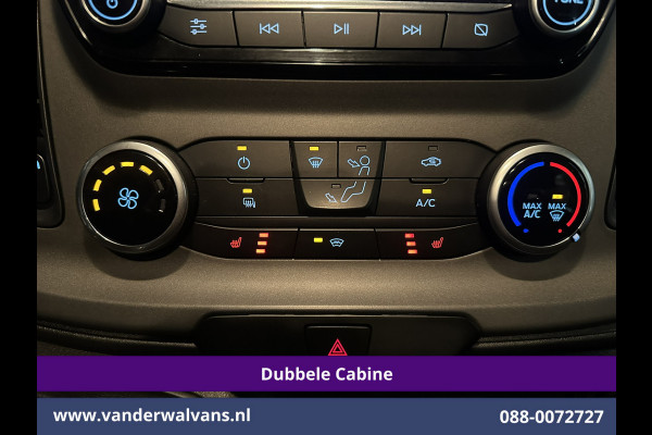 Ford Transit Custom 2.0 TDCI 131pk L2H1 Dubbele Cabine Euro6 Airco | 6-Zits | Apple Carplay | LED | 2800kg trekvermogen Cruisecontrol, Android Auto, Stoeverwarming, Verwarmde Voorruit, Parkeersensoren, Bijrijdersbank