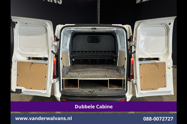 Ford Transit Custom 2.0 TDCI 131pk L2H1 Dubbele Cabine Euro6 Airco | 6-Zits | Apple Carplay | LED | 2800kg trekvermogen Cruisecontrol, Android Auto, Stoeverwarming, Verwarmde Voorruit, Parkeersensoren, Bijrijdersbank