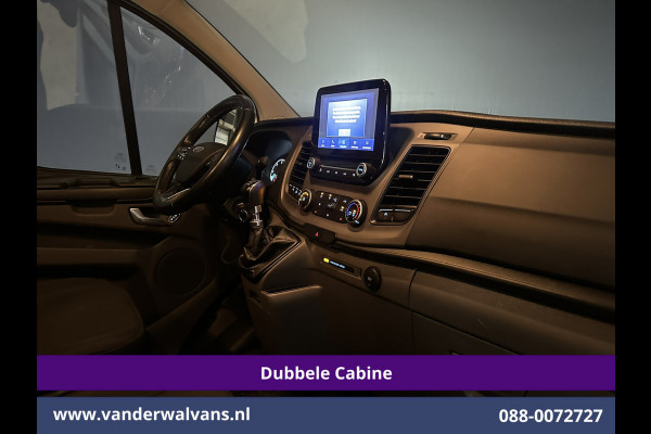 Ford Transit Custom 2.0 TDCI 131pk L2H1 Dubbele Cabine Euro6 Airco | 6-Zits | Apple Carplay | LED | 2800kg trekvermogen Cruisecontrol, Android Auto, Stoeverwarming, Verwarmde Voorruit, Parkeersensoren, Bijrijdersbank