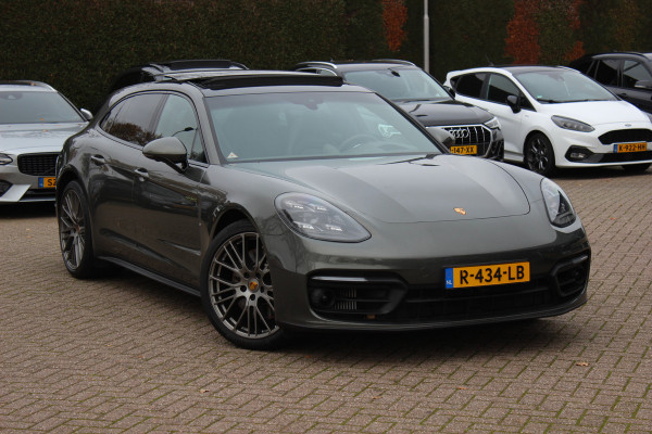 Porsche Panamera Sport Turismo 2.9 4 E-Hybrid Platinum Edition / Panoramadak / 360Camera / Head-up / Luchtvering / Matrix LED / Softclose / Bose / Keyless / 21'' / Sportuitlaat / Sportdesign+Chrono / Stuurverwarming / Stoelverwarming 4x / Stoelmassage /