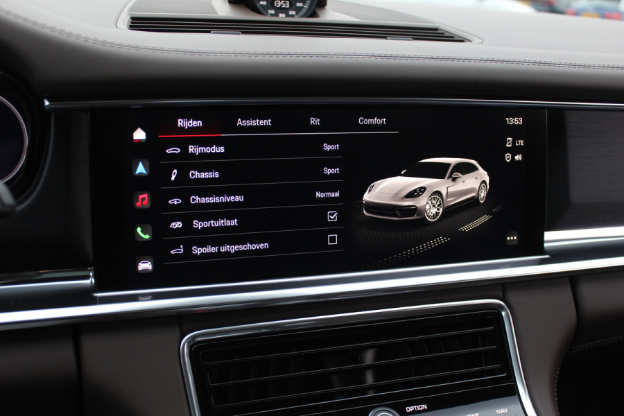 Porsche Panamera Sport Turismo 2.9 4 E-Hybrid Platinum Edition / Panoramadak / 360Camera / Head-up / Luchtvering / Matrix LED / Softclose / Bose / Keyless / 21'' / Sportuitlaat / Sportdesign+Chrono / Stuurverwarming / Stoelverwarming 4x / Stoelmassage /