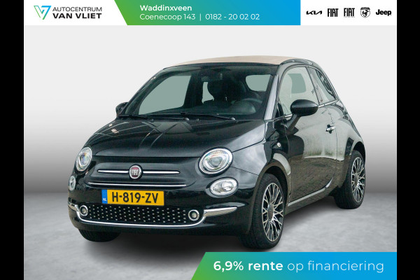 Fiat 500C Hybrid Star | Navi | Cruise | Airco | 16" | PDC | Apple Carplay | Kap Beige