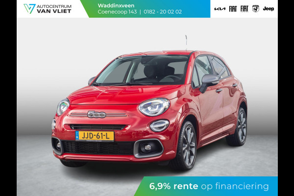 Fiat 500X 1.5 Hybrid Sport Automaat | Clima | Adapt. Cruise | 18" | Apple Carplay | Camera | PDC | Keyless | Navi | BSM