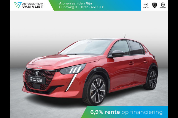 Peugeot e-208 EV GT Pack 50 kWh SOH 92,5%  | 3 FASE | PANODAK | ACHTERUITRIJCAMERA MET SENSOREN | NAVI & CARPLAY | E.C.C. |