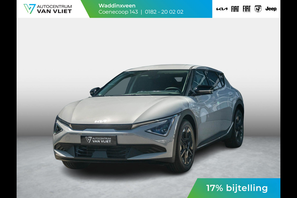 Kia Ev6 Light Edition 63 kWh l Uit voorraad leverbaar l 17% Bijtelling | Wolf Grey l 428 km Actieradius