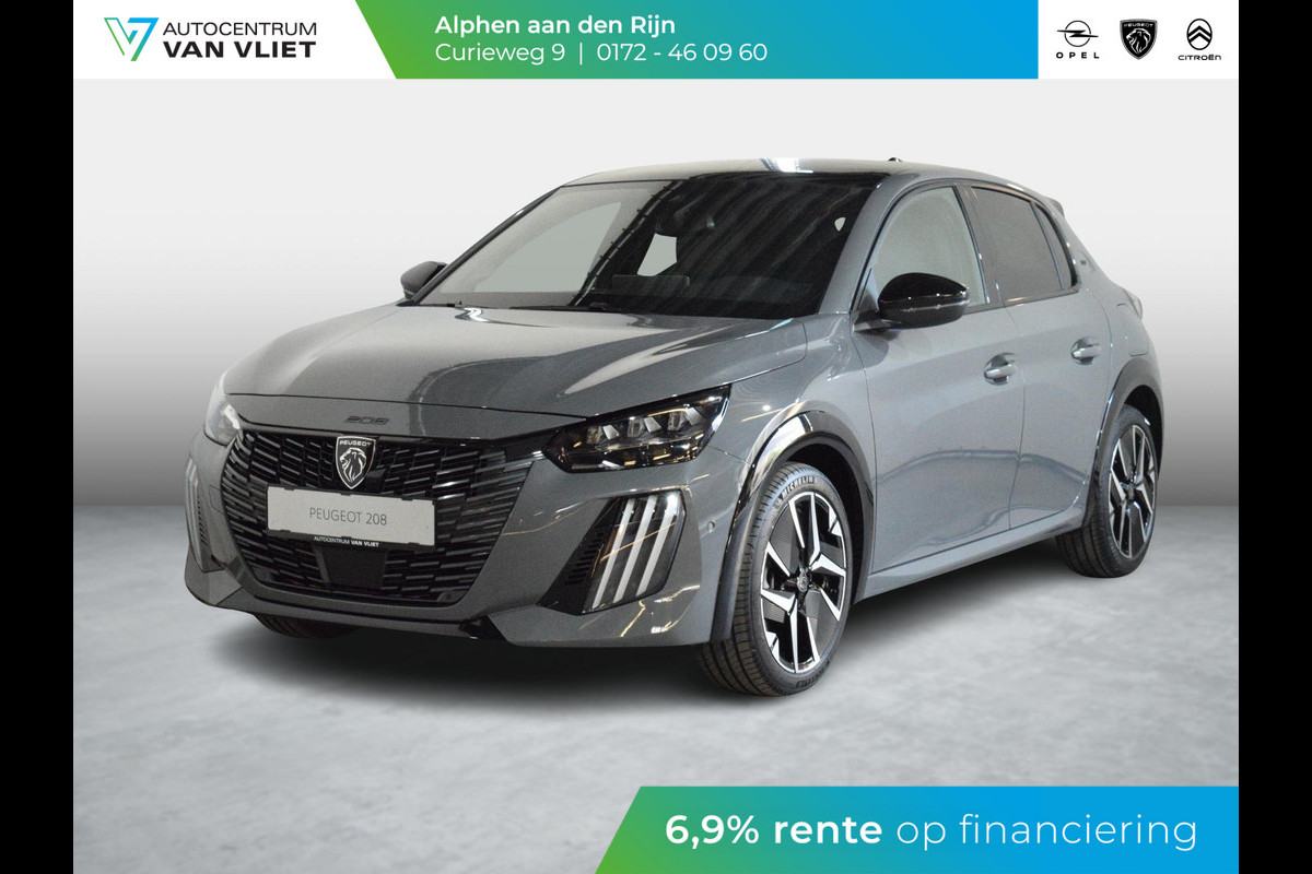 Peugeot 208 Hybrid 100 e-DCS6 GT PANORAMADAK | 360 CAMERA MET SENSOREN | CARPLAY | NAVIGATIE | E.C.C. |