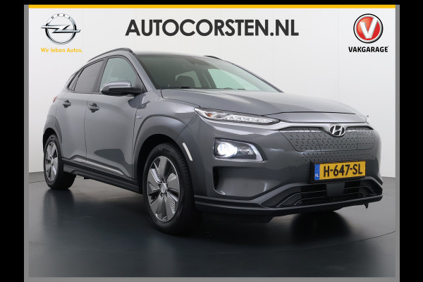 Hyundai Kona EV Premium 64kWh Leer SOH 100% Warmtepomp Krell®-Premium Audio Stoelverwarming+Koeling Camera Apple Carplay Android Auto Head-Up Stuurverwarming Elek.Stoelen Blind Spot Lane Assist VESS 1e Eigenaar Origineel Nederlandse Auto 45.000,-nieuw