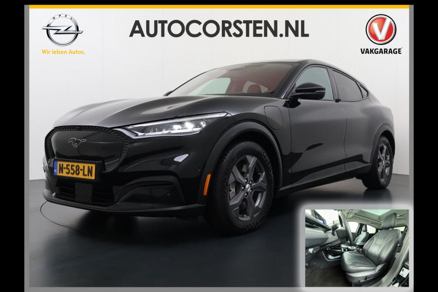 Ford Mustang Mach-E Extended Range RWD 98kWhTechnology Pack Plus Leder Pano-dak Extend B&O®-Hifi Audio 360°Camera Stoel+Stuurverwarming SOH 92.5% Memory Keyless Lane Departure Warning/Lane Keeping Aid Road Edge Detection 1e Eigenaar Origineel Nederlandse Auto Nieuwprijs €60.674,-