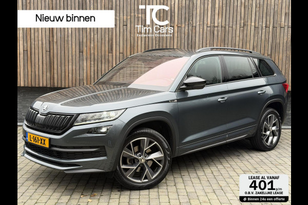 Škoda Kodiaq 1.5 TSI Sportline Automaat | Trekhaak uitklapbaar | Navigatiesysteem | Stoelverwarming | Stuurverwarming | Getint glas | Cruise