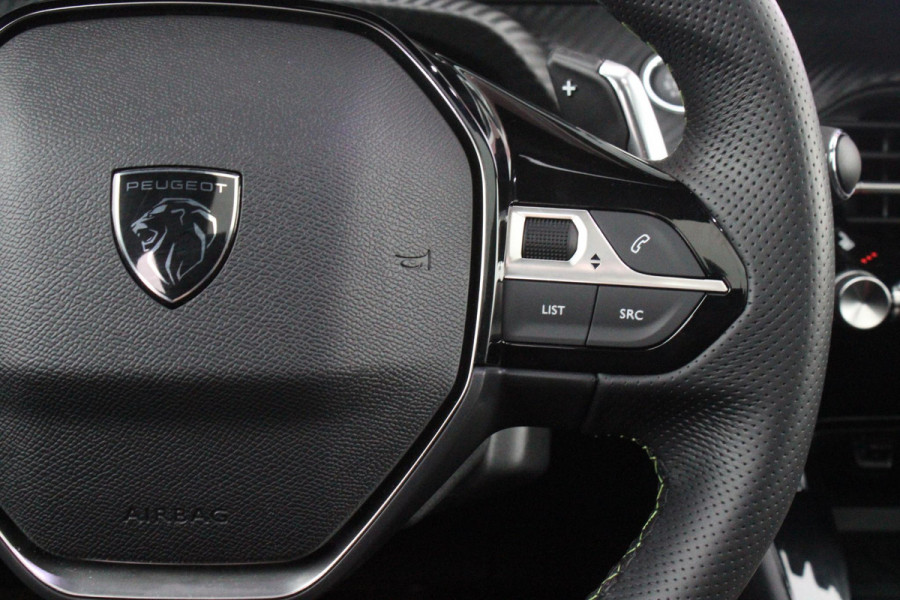 Peugeot 208 Hybrid 145PK e-DCS6 GT PACK | ELEKTRISCH VERSTELBARE BESTUURDERSSTOEL MET MASSAGE FUNCTIE | CAMERA VOOR + ACHTER | ALCANTARA BEKLEDING | DODEHOEK DETECTIE | ADAPTIVE CRUISE CONTROL | NAVIGATIE | DRAADLOZE APPLE CARPLAY/ANDROID AURO | PANORAMA DAK | ZWART DAK | FULL LED KOPLAMPEN | DRAADLOZE TELEFOONLADER | STOEL VERWARMING | LICHTMETALEN VELGEN 17" | GETINTE RUITEN |