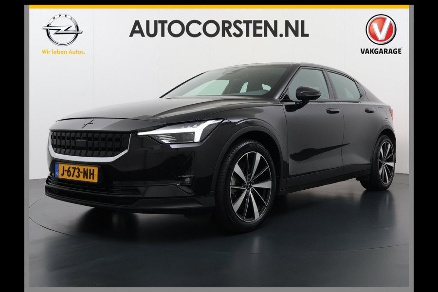 Polestar 2 408pk Long Range Dual Motor 78kWh Trekhaak Adap.Cruise Pano-dak Launch Edition Navi Ecc Camera Apple Carplay Android Auto Pdc Elek.stoelen Memory Elek.Achterklep Google Maps Led Lmv Blindspot Detectie 1e Eigenaar Origineel Nederlandse Auto Nieuwprijs €60.000,-
