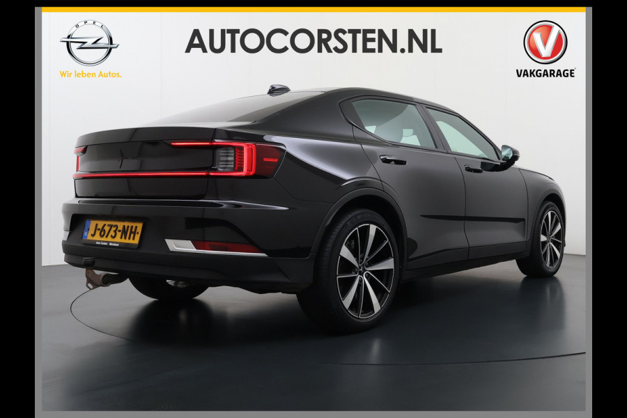 Polestar 2 408pk Long Range Dual Motor 78kWh Trekhaak Adap.Cruise Pano-dak Launch Edition Navi Ecc Camera Apple Carplay Android Auto Pdc Elek.stoelen Memory Elek.Achterklep Google Maps Led Lmv Blindspot Detectie 1e Eigenaar Origineel Nederlandse Auto Nieuwprijs €60.000,-