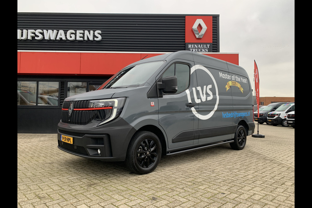 Renault Master T35 2.0 dCi 150 PK L2H2 Demonstratieauto, Trekhaak, Apple carplay, betimmering, zwarte LM velgen 17", zwarte side-bars