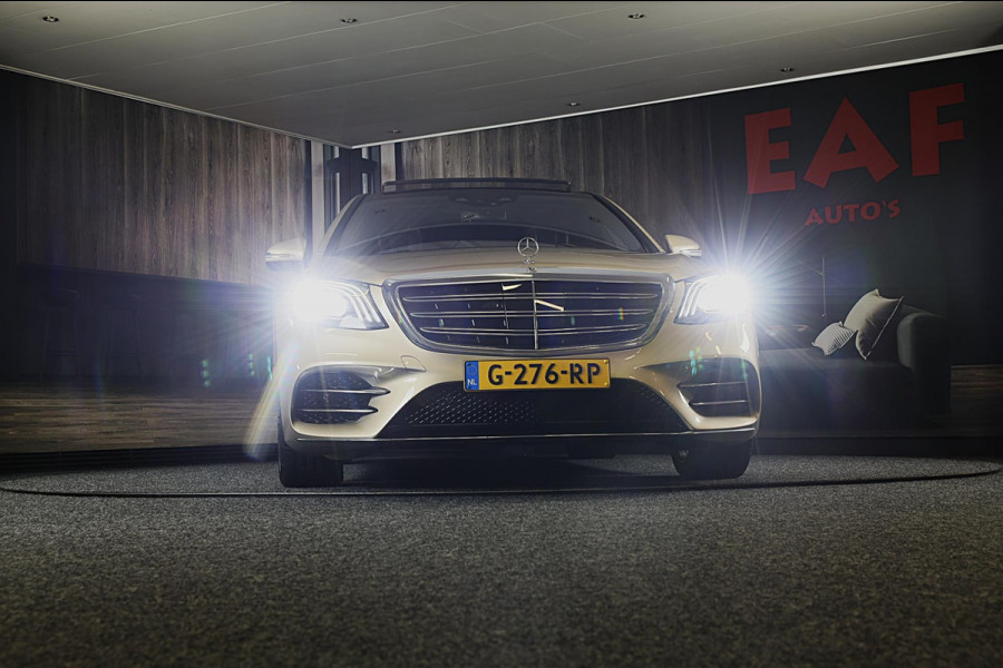 Mercedes-Benz S-Klasse S500 4MATIC Lang AMG Line / Acc / Lane Assist / Dode Hoek / 360 Camera / Chauffeurspakket / Schermen / Pano / Led