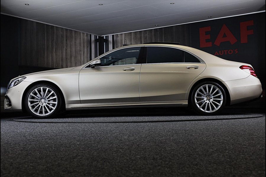 Mercedes-Benz S-Klasse S500 4MATIC Lang AMG Line / Acc / Lane Assist / Dode Hoek / 360 Camera / Chauffeurspakket / Schermen / Pano / Led