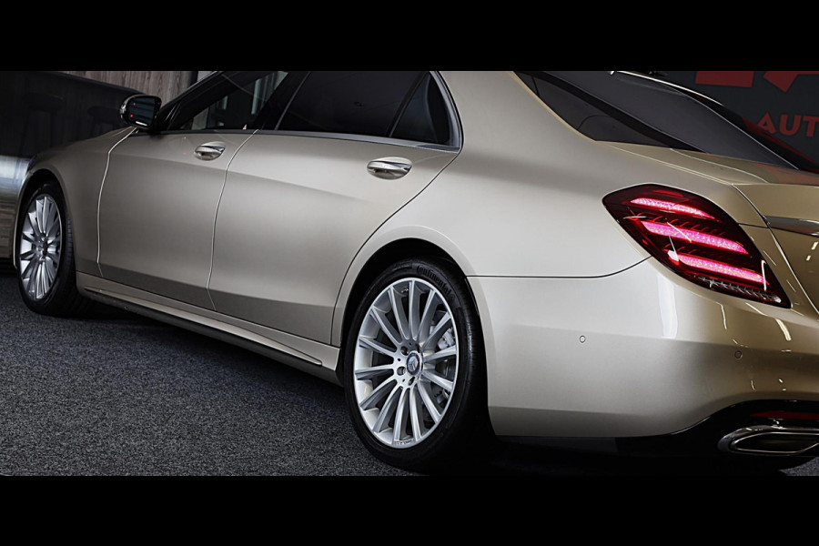 Mercedes-Benz S-Klasse S500 4MATIC Lang AMG Line / Acc / Lane Assist / Dode Hoek / 360 Camera / Chauffeurspakket / Schermen / Pano / Led