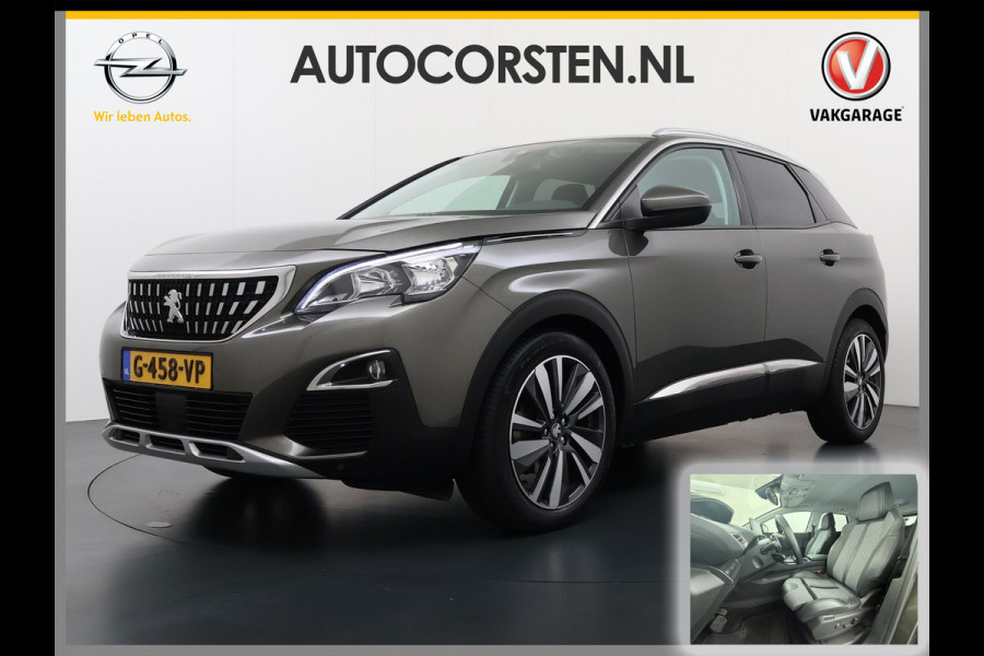 Peugeot 3008 131PK AUT-8 Navi 360°Camera Elektr.-Stoel+Geheugen Apple Carplay Android Trekhaak Ergo-Comfort Stoelen Memory Ecc Cruise Control Pack City Stoelverwarming Lmv Keyless Bluetooth Visio park 1 Privacy Glas Verkeersbord detectie 1e Eigenaar Origineel Nederlandse Auto € 40.000 nieuw Peugeot-Onderhouden EURO 6.3