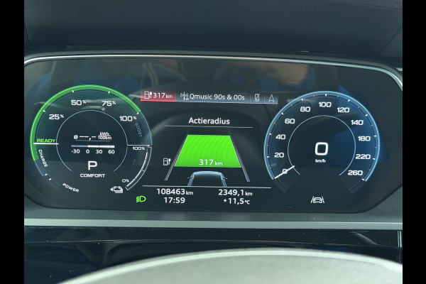 Audi e-tron 55 Quattro 95kWh Leer Trekhaak Navi Ecc Cruise Control Pdc Edition SOH 93% Elek.Achterklep Stoelverwarming Lmv 20" Led DAB 1e Eigenaar Origineel Nederlandse Auto 664Nm koppel 1800kg trekvermogen