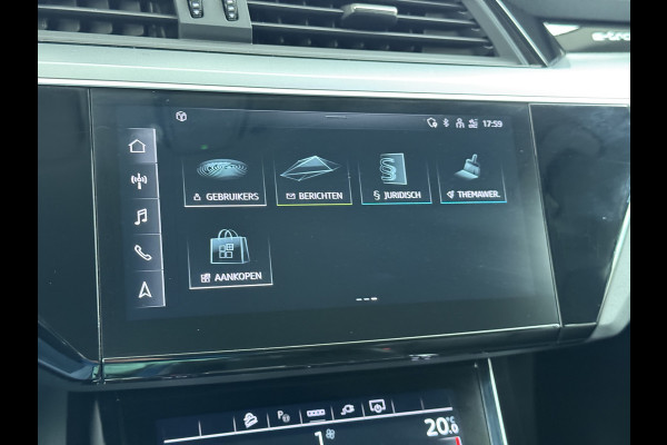 Audi e-tron 55 Quattro 95kWh Leer Trekhaak Navi Ecc Cruise Control Pdc Edition SOH 93% Elek.Achterklep Stoelverwarming Lmv 20" Led DAB 1e Eigenaar Origineel Nederlandse Auto 664Nm koppel 1800kg trekvermogen