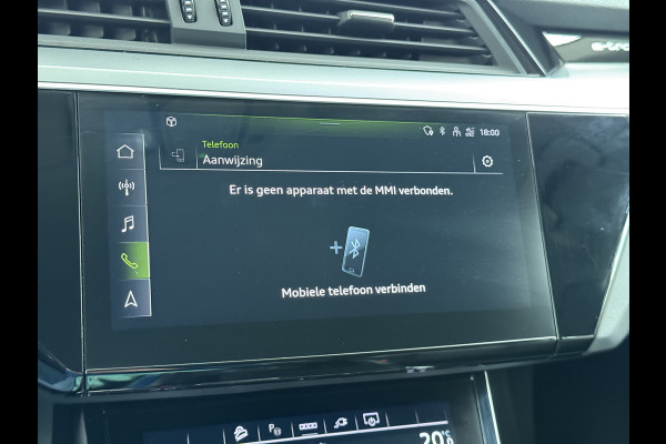 Audi e-tron 55 Quattro 95kWh Leer Trekhaak Navi Ecc Cruise Control Pdc Edition SOH 93% Elek.Achterklep Stoelverwarming Lmv 20" Led DAB 1e Eigenaar Origineel Nederlandse Auto 664Nm koppel 1800kg trekvermogen